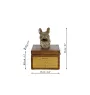 Bouledogue français - urne pour les cendres du chien avec une statuette, petite urne pour chien, urne personnalisée avec le buste du chien de la marque Art-Dog