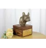 French Bulldog, Frenchie I - urn for dog ashes with a statuette, small urn for a dog, personalized urn with a bust of a dog by Art-Dog brand