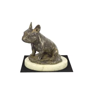 Bouledogue français II - statuette de chien, figurine de silhouette de chien, trophée pour exposition de chiens de la marque Art-Dog