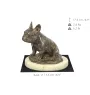 Buldog francuski II statuetka na piaskowym kamieniu Art-Dog