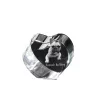 French Bulldog, Frenchie - a photo of a dog in crystal, crystal heart, unique photo frame from the Art-Dog brand