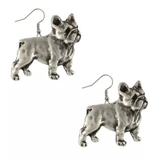 French Bulldog, Frenchie I - hanging earrings with dogs, charming jewelry for a dog mom, a gift for a girl from the Art-Dog brand