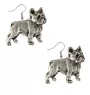 Bouledogue français I - boucles d'oreilles pendantes avec des chiens, bijoux charmants pour maman de chien, cadeau pour fille de la marque Art-Dog