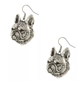 Französische Bulldogge II - Hängende Ohrringe mit Hunden, entzückender Schmuck für Hunde-Mama, Geschenk für Mädchen von der Marke Art-Dog