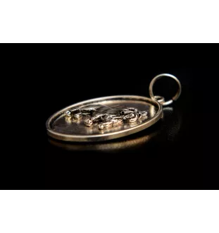 Französische Bulldogge I - Halskette mit Hund, Anhänger für Hundemama, einzigartiger Schmuck der Marke Art-Dog