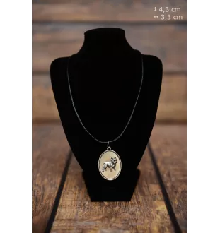 Bouledogue français I - collier avec chien, pendentif pour maman de chien, bijoux uniques de la marque Art-Dog
