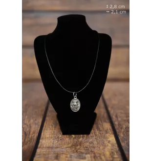 Französische Bulldogge II - Halskette mit Hund, Anhänger für Hundemama, einzigartiger Schmuck der Marke Art-Dog