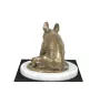 Bouledogue français I - une statuette de chien, une figurine en marbre blanc, un trophée pour l'exposition de chiens de la marque Art-Dog
