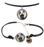 French Bulldog, Frenchie - a set of jewelry with your photo, handmade set, bracelet and necklace by Art.-Dog brand