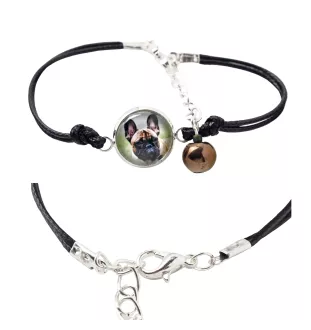 Französische Bulldogge - Armband in einer Schachtel mit Ihrem Foto, femininer Schmuck, ein ausgezeichnetes Geschenk der Marke Art-Dog.
