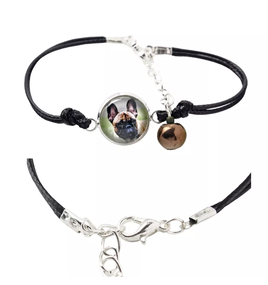 Französische Bulldogge - Armband in einer Schachtel mit Ihrem Foto, femininer Schmuck, ein ausgezeichnetes Geschenk der Marke Art-Dog.