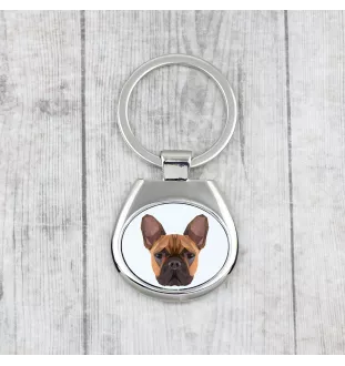 Buldog francuski brelok geometryczny Art-Dog