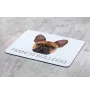 French Bulldog, Frenchie - geometric mouse pad with a picture and text by Art-Dog