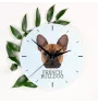 French Bulldog, Frenchie - geometric wall clock with a picture and the brand name Art-Dog