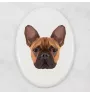 Buldog francuski płytka geometryczna Art-Dog