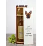Bouledogue français - une boîte géométrique avec une photo et un texte pour le vin de la marque Art-Dog