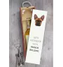 French Bulldog, Frenchie - geometric box with a picture and inscription for wine by Art-Dog