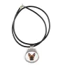 French Bulldog, Frenchie - necklace with a geometric design and the inscription "Art-Dog"