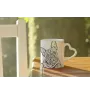 French Bulldog, Frenchie - cup with a dog, adorable cup with a heart-shaped handle, universal gift from the Art-Dog brand