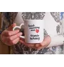 French Bulldog, Frenchie - cup with a dog, adorable cup with a heart-shaped handle, universal gift from the Art-Dog brand