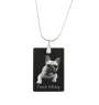 French Bulldog, Frenchie - Crystal pendant with dog, silver necklace with photo, personalised pendant by Art-Dog brand