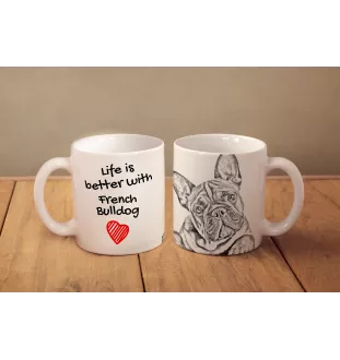 Bouledogue français - tasse avec chien, tasse avec photo, cadeau personnalisé de la marque Art-Dog