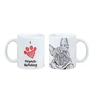 Französische Bulldogge - Tasse mit Hund, entzückende Tasse mit Grafik, Geschenk mit Ihrem Foto von der Marke Art-Dog