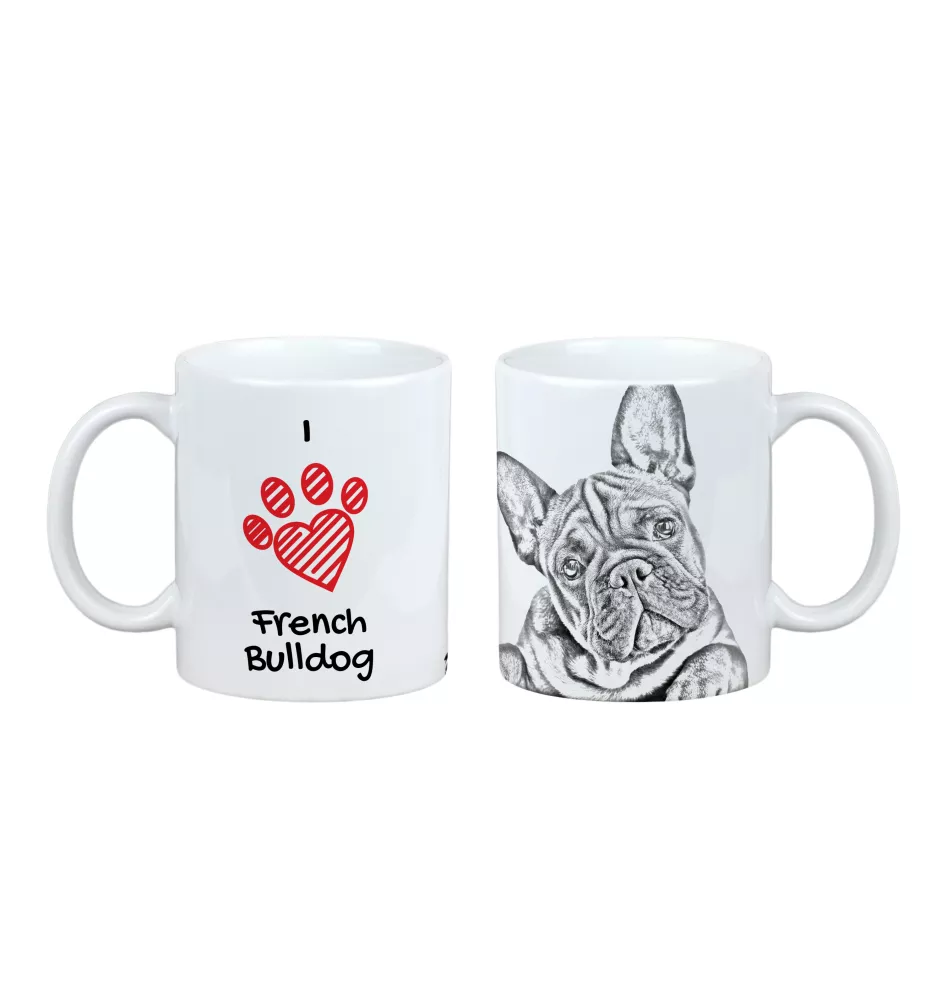 Bouledogue français - tasse avec chien, une tasse adorable avec une illustration, un cadeau avec votre photo de la marque Art-Dog
