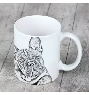 Französische Bulldogge - Tasse mit Hund, entzückende Tasse mit Grafik, Geschenk mit Ihrem Foto von der Marke Art-Dog