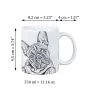 Französische Bulldogge - Tasse mit Hund, fröhliche Tasse für Hundeliebhaber, personalisiertes Geschenk der Marke Art-Dog