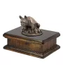 Bouledogue français I - urne pour cendres de chien, urne classique avec une statuette, urne élégante avec un chien de la marque Art-Dog