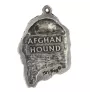 Afghan Hound, Tazi I - Silver-plated key ring with dog, handbag decoration, backpack pendant by Art-Dog brand