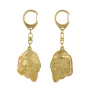 Afghan Hound, Tazi I - Gilded key ring with dog, handbag decoration, luxury accessory by Art-Dog brand