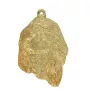 Afghan Hound, Tazi I - Gilded key ring with dog, handbag decoration, luxury accessory by Art-Dog brand