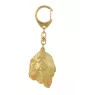 Afghan Hound, Tazi I - Gilded key ring with dog in gift box, handbag decoration, luxury accessory by Art-Dog brand
