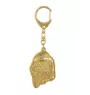 Afghan Hound, Tazi I - Gilded key ring with dog in gift box, handbag decoration, luxury accessory by Art-Dog brand