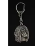 Afghan Hound, Tazi II - Silver-plated key ring with a dog in a gift box, handbag decoration, backpack pendant by Art-Dog brand