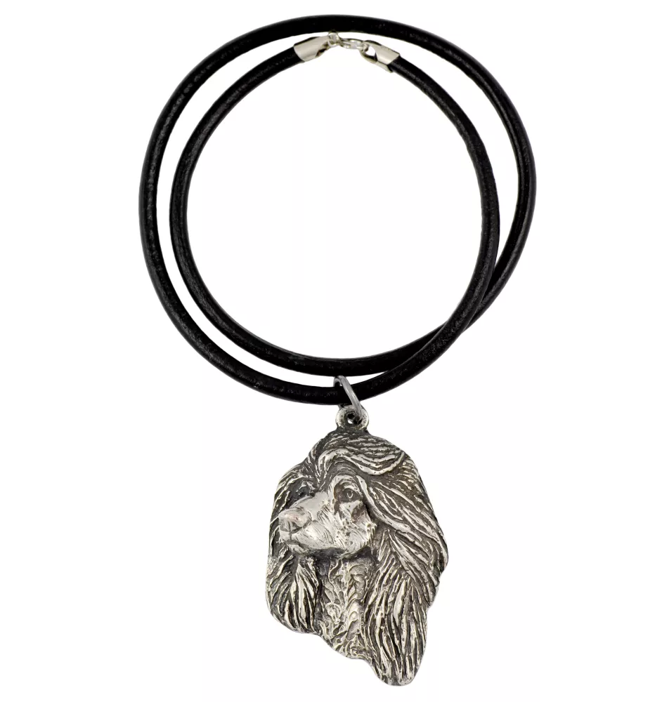 Afghan Hound, Tazi I - Necklace with dog, silver-plated pendant for dog fan, unique jewelry by Art-Dog brand