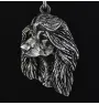 Levrier afghan, Tazi I - collier avec un chien, pendentif en plaqué argent pour les fans de chiens, bijoux uniques de la marque Art-Dog