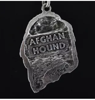 Afghan Hound, Tazi I - Necklace with dog, silver-plated pendant for dog fan, unique jewelry by Art-Dog brand