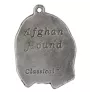 Afghanischer Windhund, Afghane II - Halskette mit Hund, versilberter Anhänger für Hundefans, einzigartiger Schmuck der Marke Art-Dog