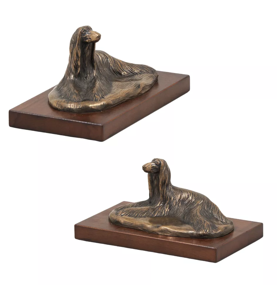 Afghan Hound, Tazi - dog statue, figurine for office, trophy for dog show by Art-Dog brand