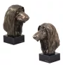 Levrier afghan, Tazi - Statue de chien, buste sur socle en pierre, sculpture, trophée pour exposition canine par la marque Art-Dog