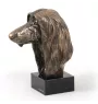 Levrier afghan, Tazi - Statue de chien, buste sur socle en pierre, sculpture, trophée pour exposition canine par la marque Art-Dog