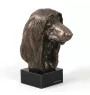 Levrier afghan, Tazi - Statue de chien, buste sur socle en pierre, sculpture, trophée pour exposition canine par la marque Art-Dog