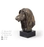 Levrier afghan, Tazi - Statue de chien, buste sur socle en pierre, sculpture, trophée pour exposition canine par la marque Art-Dog