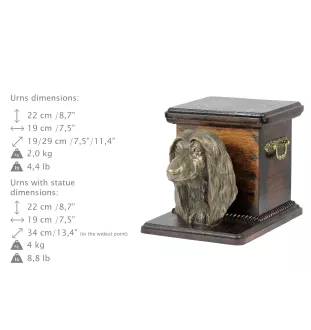 Chart afgański urna wykonana z drewna z psem Art-Dog