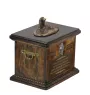 Afghan Hound, Tazi - urn for dog ashes, urn with a statuette, personalized urn for dog ashes by Art-Dog brand
