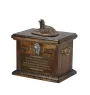 Afghan Hound, Tazi - urn for dog ashes, urn with a statuette, personalized urn for dog ashes by Art-Dog brand