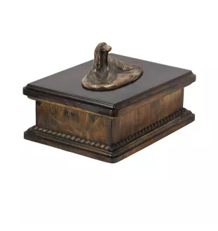 Levrier afghan, Tazi - urne pour cendres de chien, urne classique avec une statuette, urne élégante avec un chien de la marque Art-Dog
